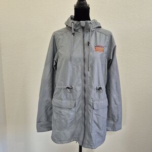 Under Armour Light Gray Hooded Jacket _ Windbreaker